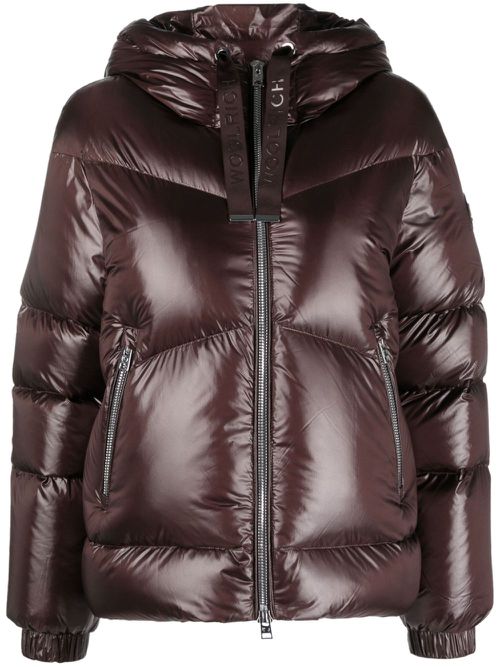 Aliquippa Short puffer jacket - Brown