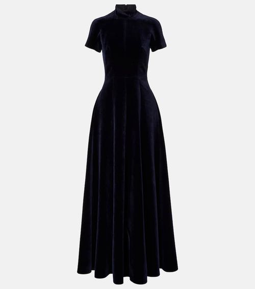 Malinda cotton velvet gown