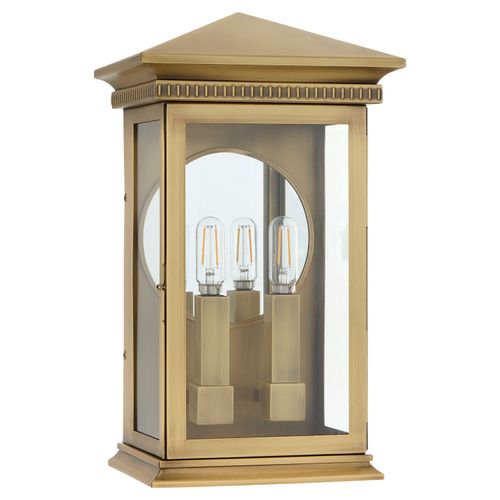 Heritage Brass Outdoor Wall Sconce from the Guilford Collection