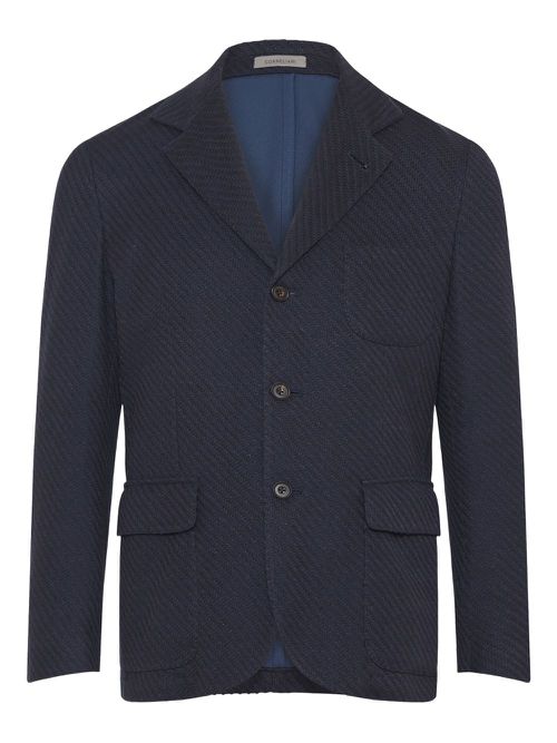 Corneliani knitted blazer - Blue