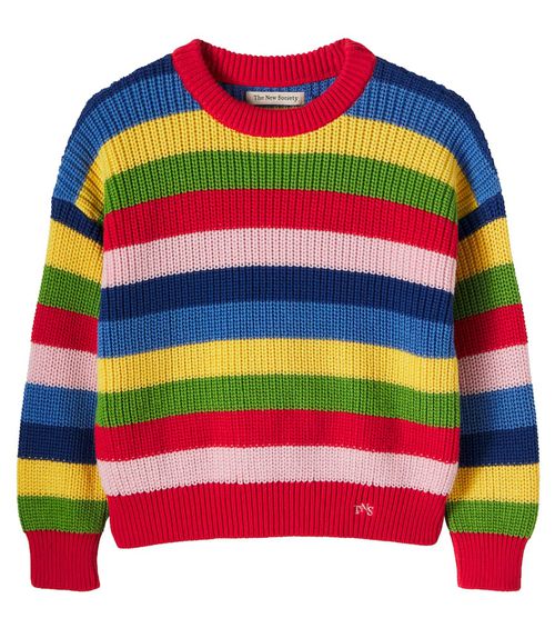 Canela striped cotton sweater