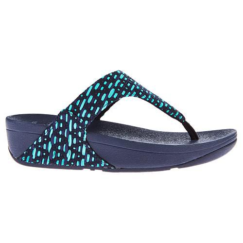 Lulu Geo-Webbing Toe-Post Sandals