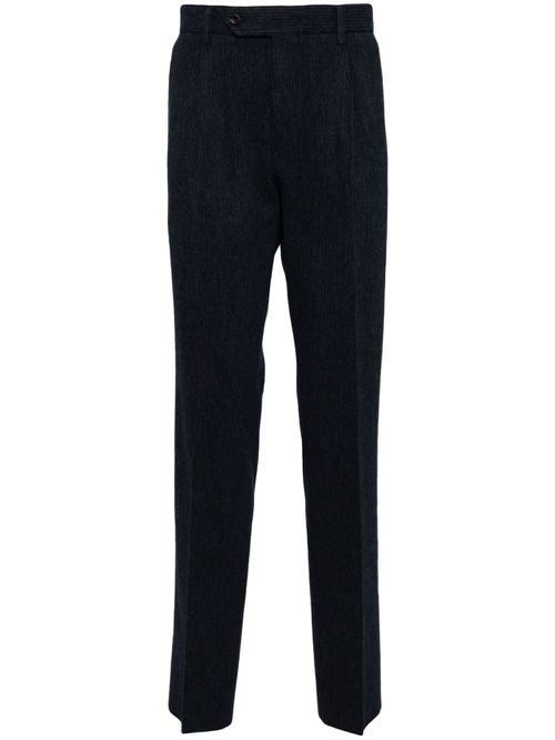 Corduroy wool-blend trousers - Blue