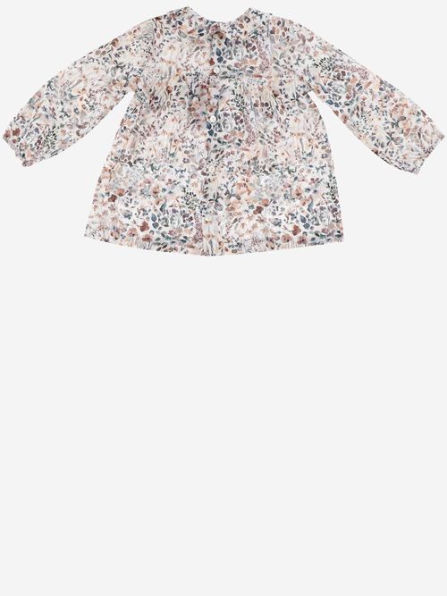 Floral Print Cotton Shirt — Multicolor