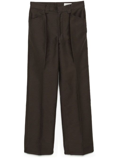 Straight-leg trousers - Brown