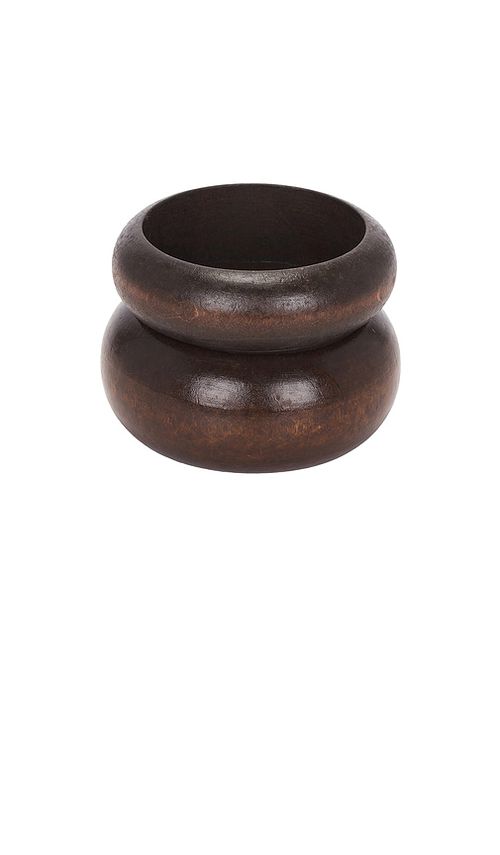 Petit moments Wooden Bangle Set in Brown
