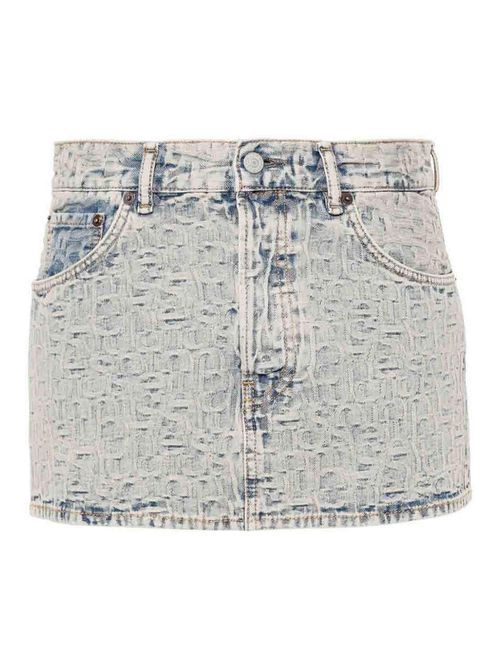 Denim mini skirt