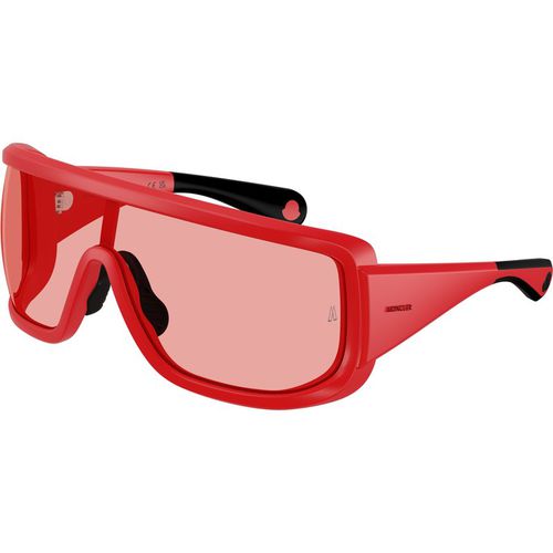 Moncler Unisex Moncler ME8003 SNOWSEEKER 501784 Gafas de sol Inyectado Rojo Rojo Cuadrada Norma