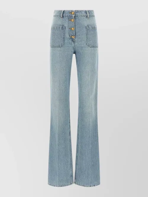 Valentino Garavani - denim high-rise straight-leg jean