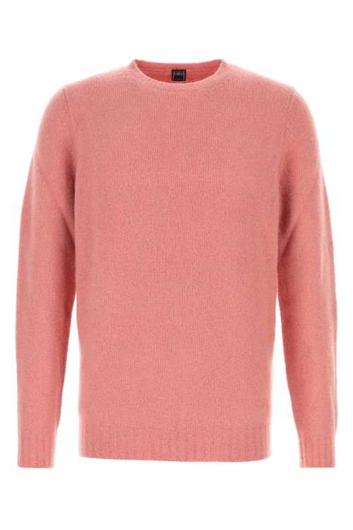 Salmon Stretch Wool Blend Sweater
