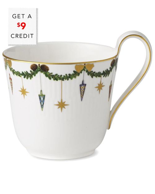 Star Fluted High Handle Mug With $9 Credit
