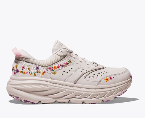 HOKA Vibrant Bloom Bondi L Shoes in Nimbus Cloud/Nimbus Cloud