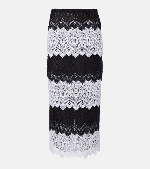 Lace midi skirt