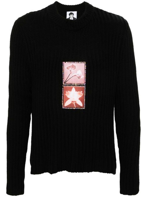 X Robert Mapplethorpe Foundation Lily / Orchid jumper - Black