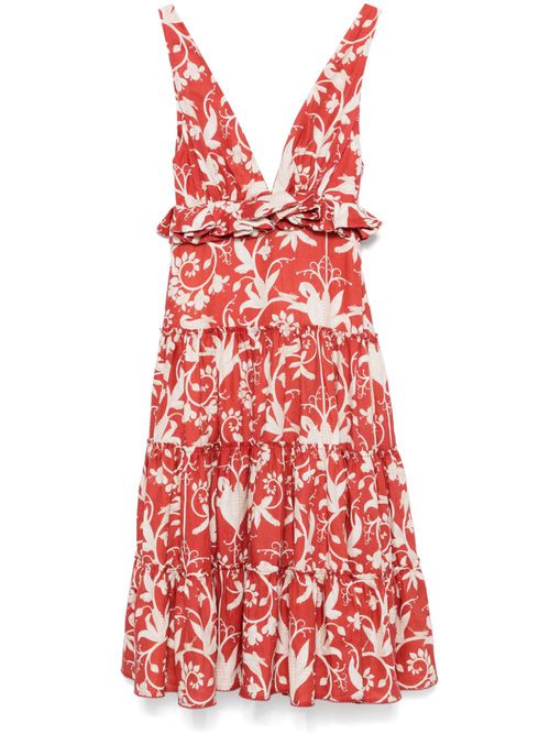 Lago Maiz midi dress - Orange