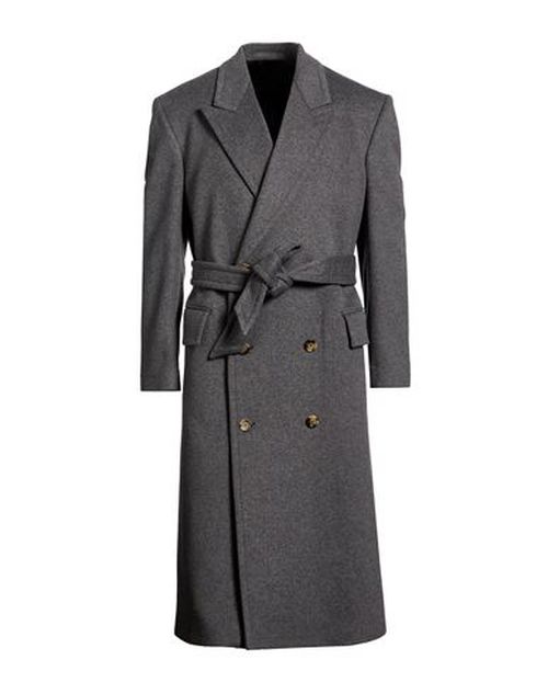 Man Coat Grey Size 36 Virgin Wool