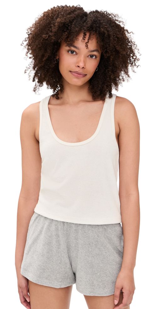 Tia Racerback Tank Top Ivory