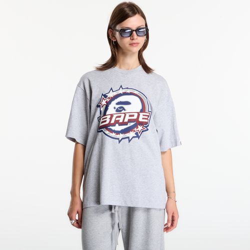 T-shirt A Bathing Ape Bape Twin Sta Logo Relaxed Fit Tee UNISEX Gray