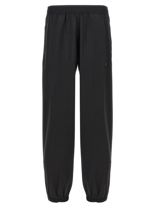 Virgin Wool Joggers — Black