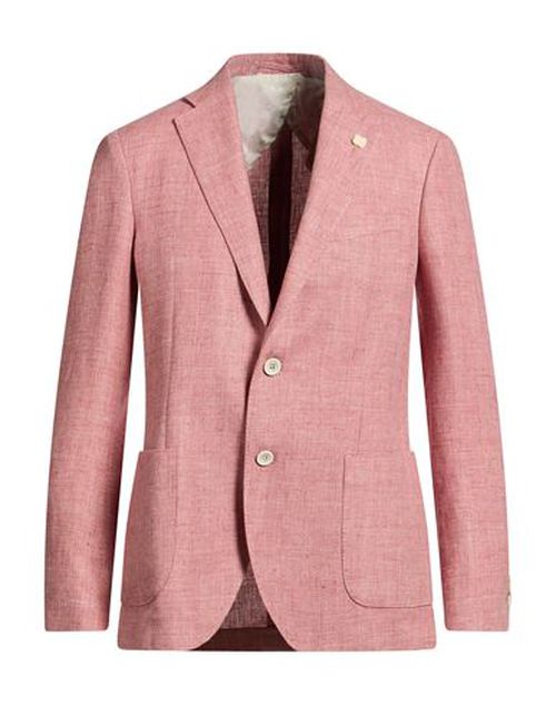 Man Blazer Antique rose Size 44 Linen, Wool