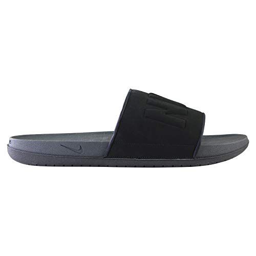 Nike Mens Benassi JDI Slip On Open Toe Flip, Black/White Noir/Blanc