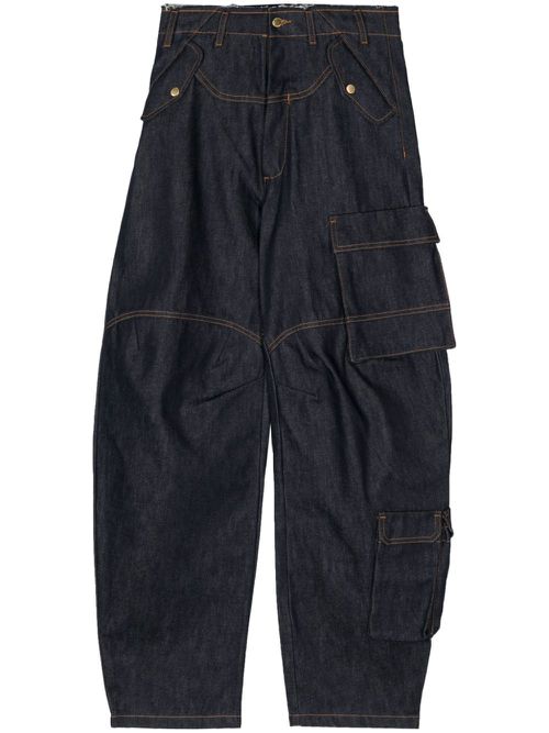 Rosalind tapered cargo jeans - Blue