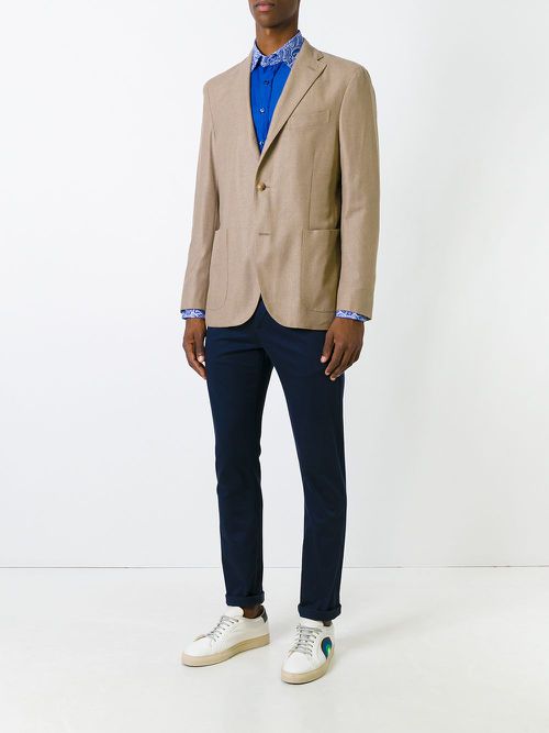 Boglioli front pocket blazer - Neutrals