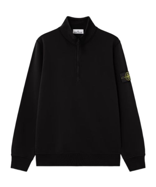 Regular-fit half-zipper sweatshirt