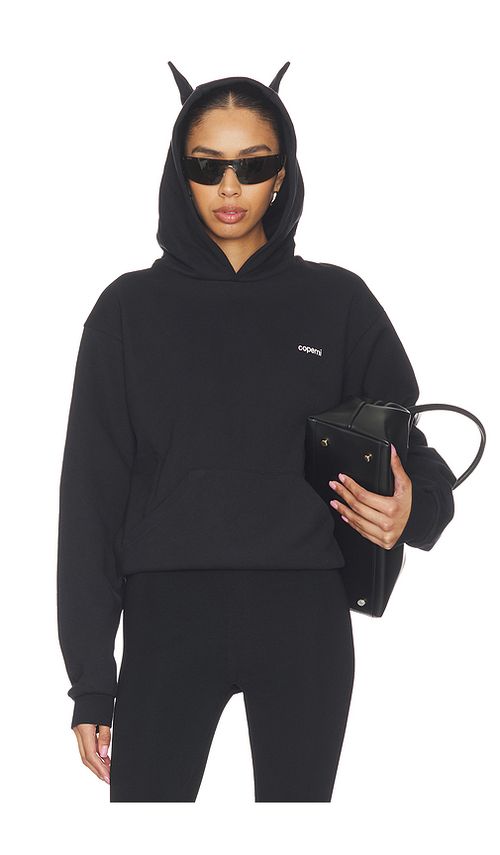 Coperni Horn Hoodie in Black & White. S also in