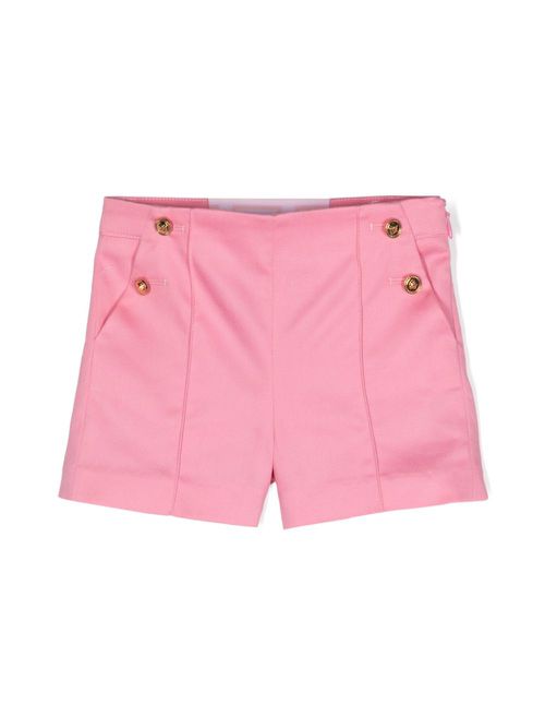 Double-buttoned short shorts - Pink