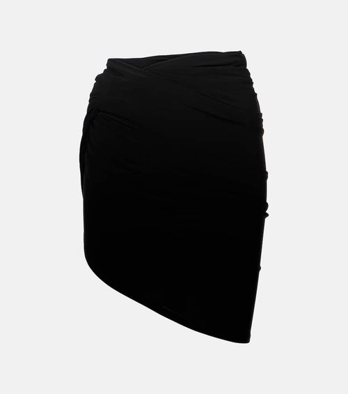 The Drapeado jersey miniskirt