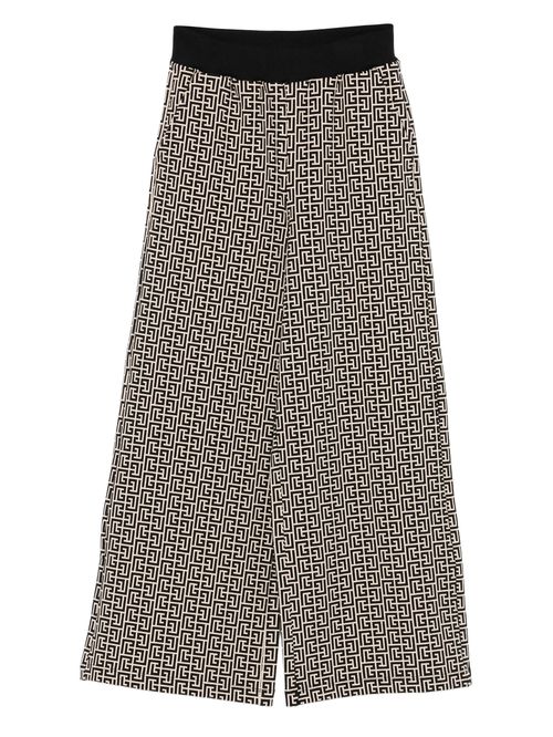 Boys' Long Trousers with Stylish Waist and All-Over Pattern