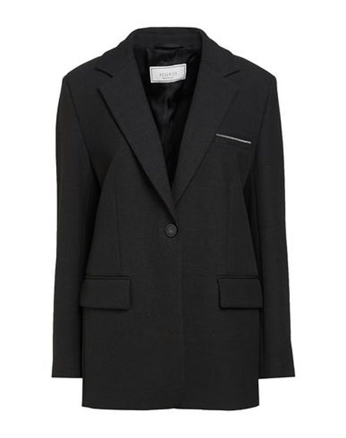 Woman Blazer Charcoal Size 12 Polyester, Viscose, Cotton, Elastane