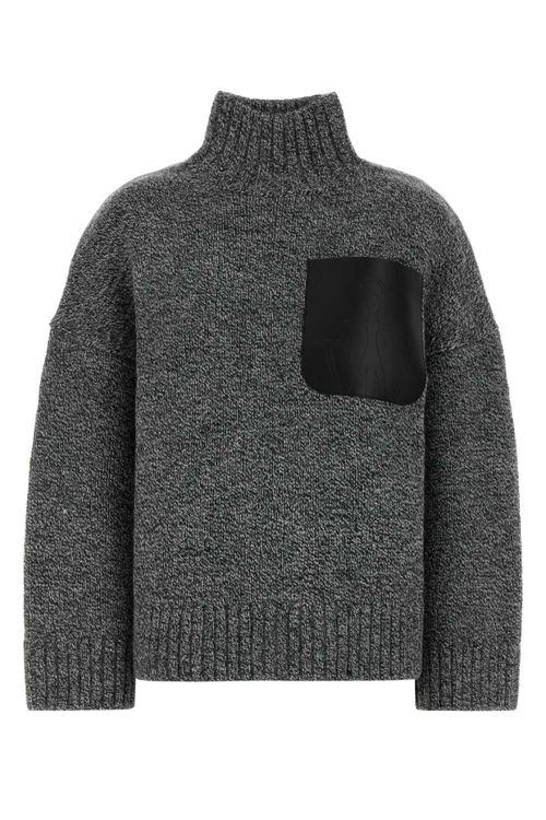 Patch Sweater — Gray