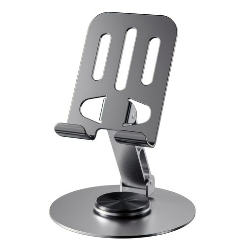 TEMU 360-degree Rotating Metal Phone And Tablet Stand, Compatible With All Devices, Non-slip Base, Universal Compatibility, Suitable For