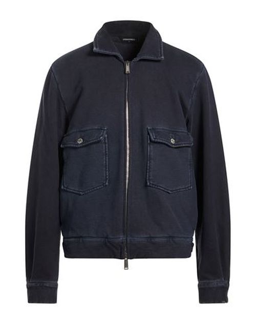 Man Jacket Midnight blue Size L Cotton