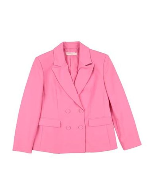 Kid Girl Blazer Fuchsia Size 14 Polyester, Elastane