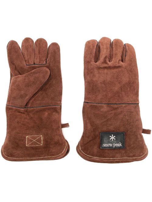 Leather Fire Side gloves - Brown