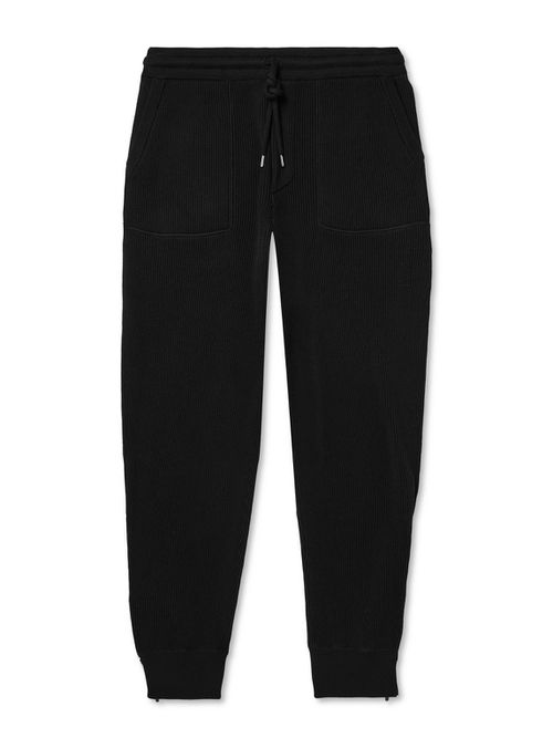 Ribbed Cotton Sweatpants