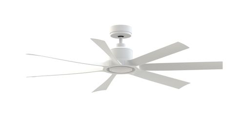 Matte White 60" Ceiling Fan from the Lenzi Collection