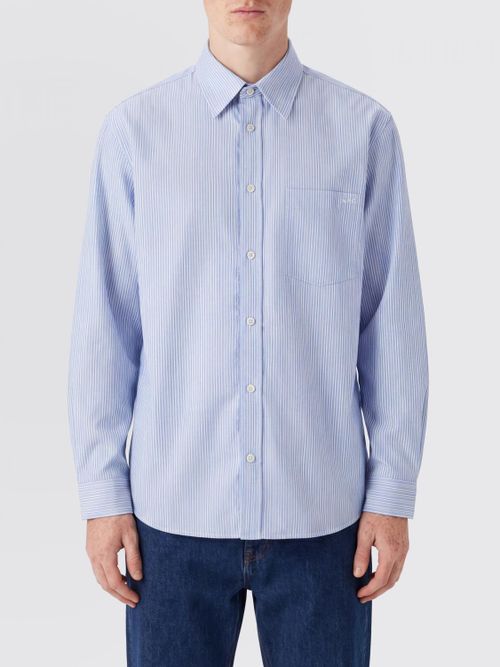 A. P.C. Shirt Men color Blue