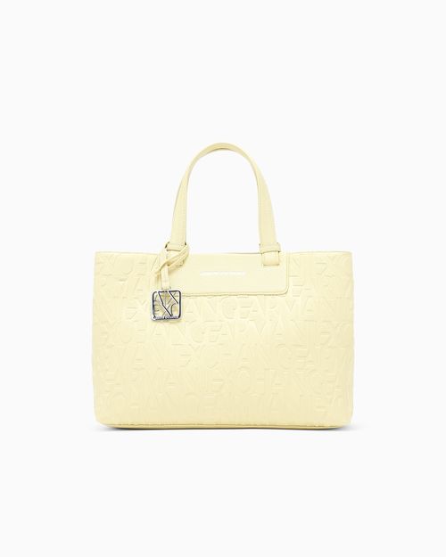 Shopping bag in coated fabric
