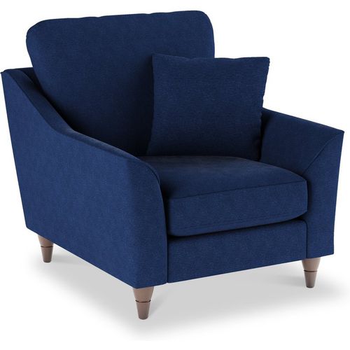 Charice Modern Fabric Armchair in Grey, Blue or Green | Roseland