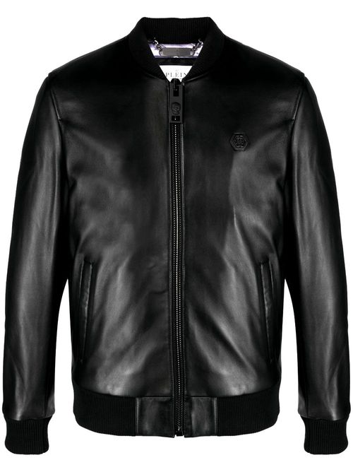 Skull&Bones leather jacket - Black