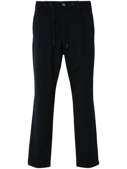 Pleat-detail trousers - Blue
