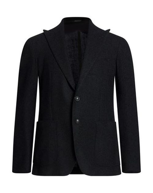 Man Blazer Black Size 36 Wool, Polyester, Polyamide, Acrylic, Elastane