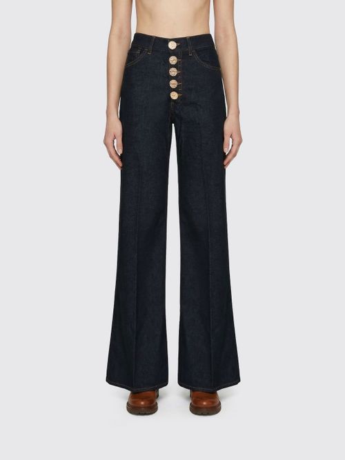 Pants Woman color Blue