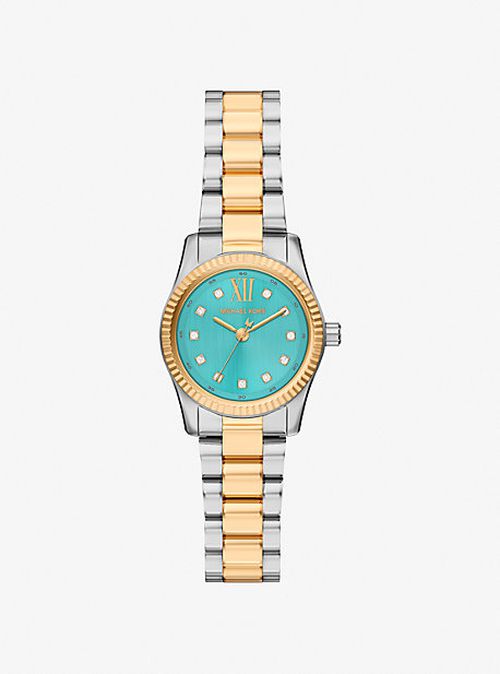 Petite Lexington Pavé Two-Tone Watch