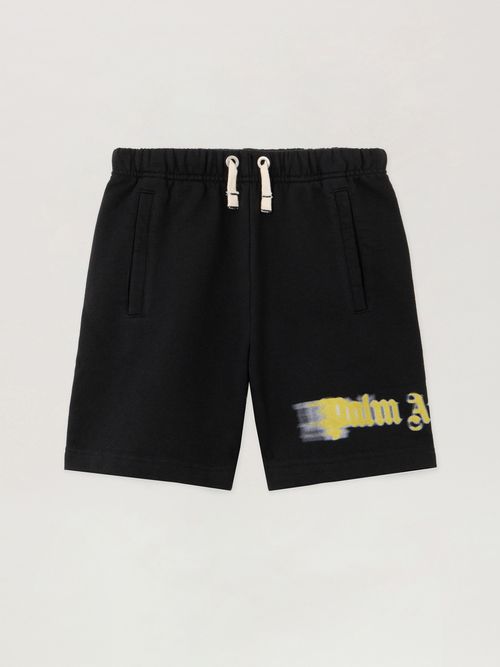 Blurred Logo Reg.sweatshort Kids  Black