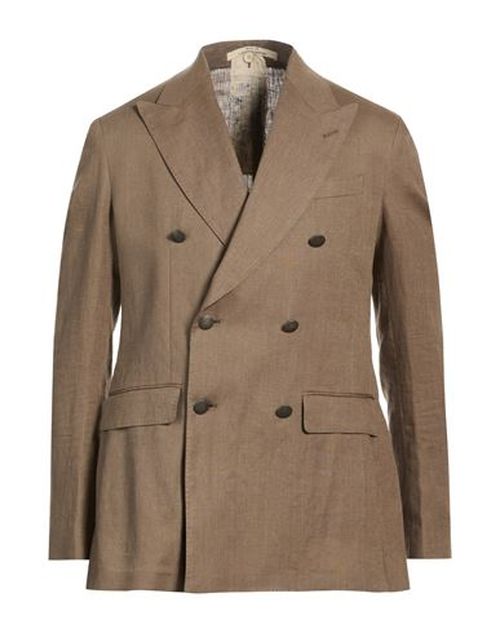 Man Blazer Taupe Size 38 Cotton, Polyamide, Elastane